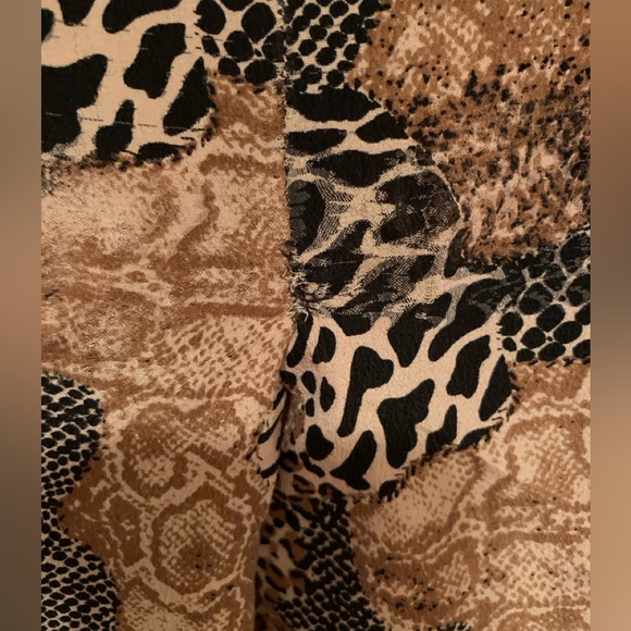Silk Animal Print Business Casual Dress - Picture 7 of 15